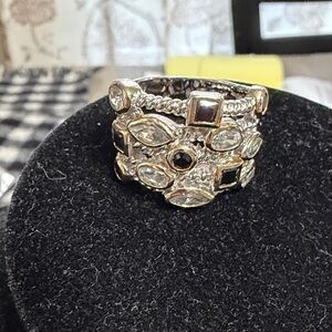 Elegant Silver and Gold Women's Ring